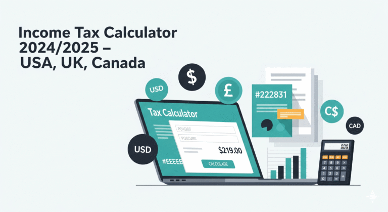 Income Tax Calculator 2024/2025 (USA, UK, Canada)